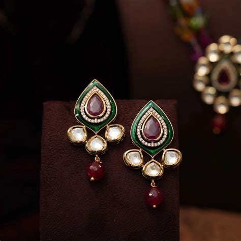 Kundan Long Necklace & Polki Long Necklace for Women