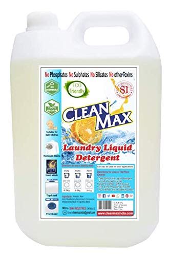 CLEANMAX ECO-FRIENDLY & BIO LAUNDRY LIQUID DETERGENT/FABRIC SANITIZER ...