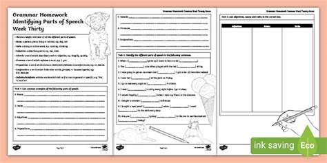 Grammar Homework Week Thirty