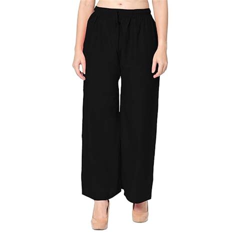 Buy EPILOG Women's Solid Rayon Plain & Soft Rayon Pant | Women Palazzo ...