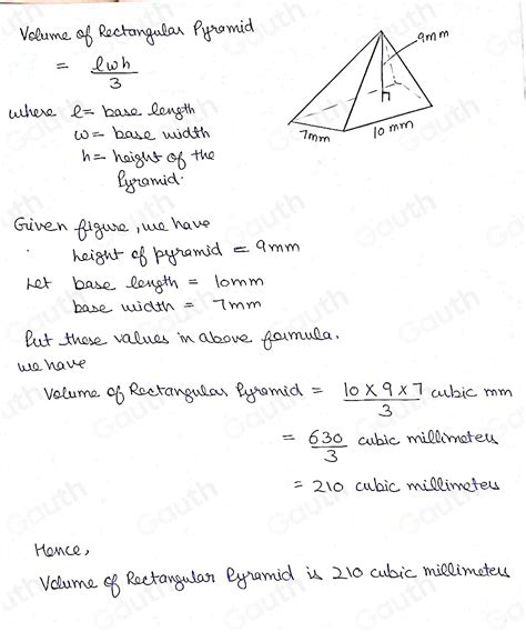 Image result for Volume of Rectangular Base Pyramid