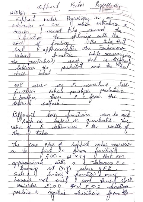 Support Vector Regression (SVR): Concepts and Optimization Techniques ...