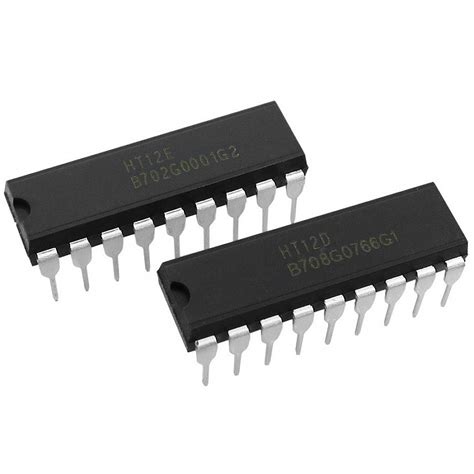 HT12E & HT12D RF Decoder ICs - Encoder/Decoder IC Pair