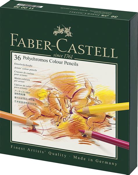 Faber-Castell Polychromos Coloured Pencils Studio Box 36-pack • Pris
