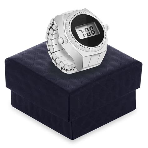 DOCOSS -Smart Digital Finger Ring Watch,Elastic Band,Japanese Technolo