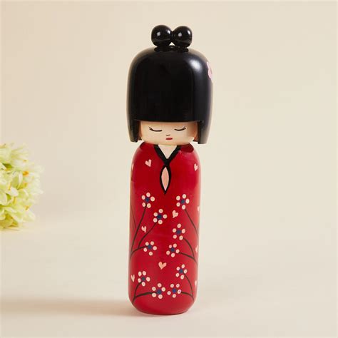 Buy Art Of Aisa Red Wooden Decorative Doll Figurine from Home Centre at ...