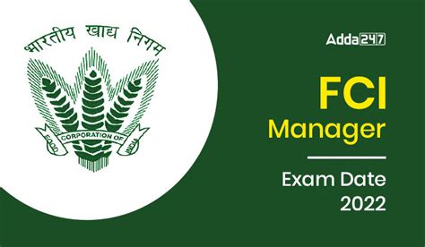 FCI Manager Exam Date 2022 Out for 113 FCI Manager Vacancies