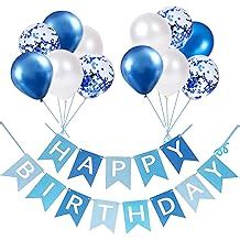 Buy Happy Birthday Banner, Black Gold silver Party Decorations Happy ...