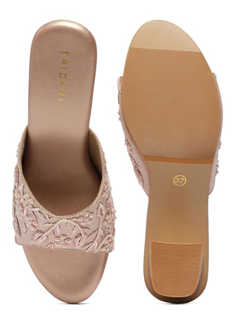 Buy Eridani Aarchi Pink Block Heels Online