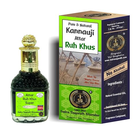 INDRA SUGANDH BHANDAR Attar For Men Pure Ruh Khus Super Oil Real ...