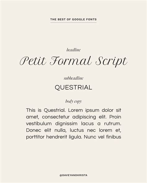 The Best Free Google Fonts That We Love for 2023 | Davey & Krista