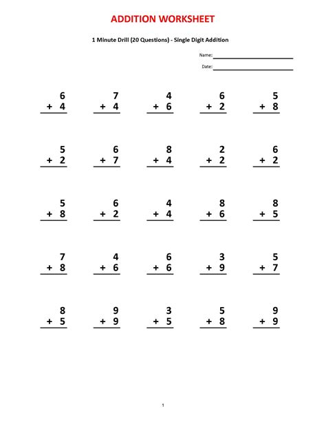 Image result for Math Drills Worksheets. Addition