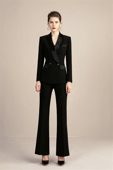 Tuxedo Wide Leg Formal Pant Suits | FashionByTeresa in 2025 | Pantsuit ...