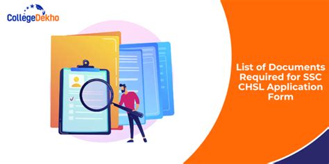 List of Documents Required for SSC CHSL Application Form 2024: Image ...