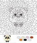 Image result for Free Printable Color by Number Squares Cat