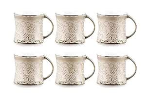 Buy E-Ezra Fine Bone China Handmade Golden Tea Coffee Cup Mug, 160Ml ...