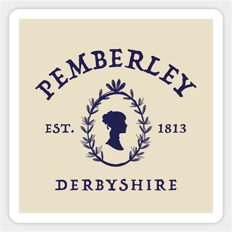 Pemberley pride and prejudice jane austen sticker pride and prejudice ...
