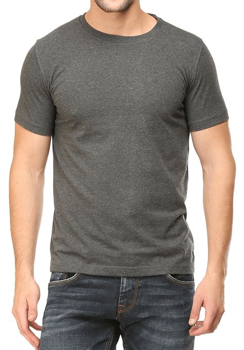 Men's Round Neck Plain T-Shirt CHARCOAL GREY (Regular Fit) – Wolfattire