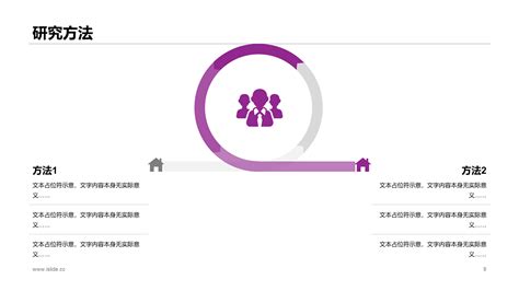 紫色商务公司部门项目总结进度汇报PPT模板-iSlide