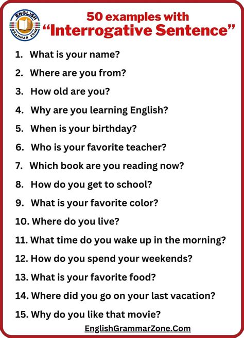 Interrogative Sentence Structure