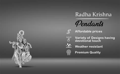 AKSHAT SAPPHIRE Sterling Silver (92.5% Purity) God Radha Krishna (Big ...