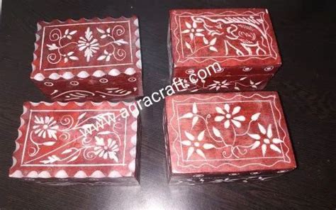 Ring Boxes - Marble Decorative Ring Box Manufacturer from Agra