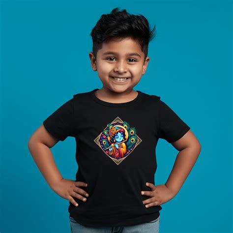 Kanha ji Printed Tshirt For Kids – Prabhubhakti