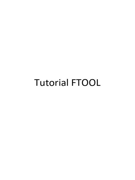 Ftool Tutorial 的图像结果