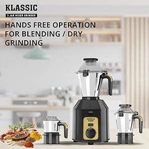 Buy Havells Klassic 1000 Watts 3 Jar Mixer Grinder| High Speed Mixie ...