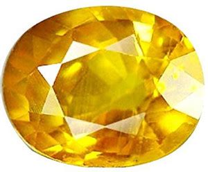 Aanya Jewels Yellow Sapphire Ceylon Mined Pookhraj/Pokhraj/Pukhraj ...