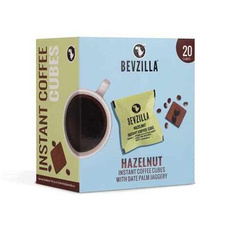 Bevzilla 20 Instant Coffee Cubes Pack with Organic Date Palm Jaggery, 5 ...