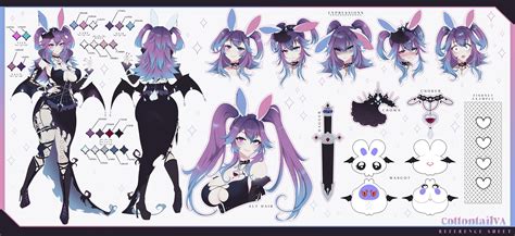 cottontail (indie virtual youtuber) drawn by alfyria and kamochiru ...