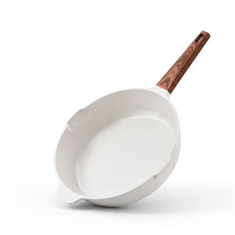 28cm Non-Stick Maifan Frying Pan 6-Layer Nonstick Coating (Granite Bei ...