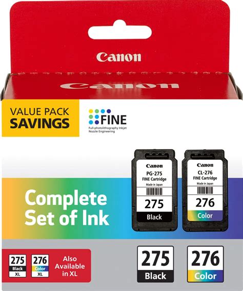 Customer Reviews: Canon PG-275/CL-276 2-Pack Standard Capacity Ink ...