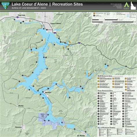 Idaho Map Coeur D'alene