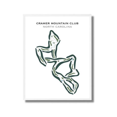 Cramer Mountain Club, North Carolina | Golf Wall Art, Golf Course Map ...