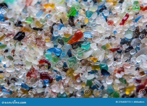 Close-up of Microplastic, with Visible Details of Its Surface Stock ...