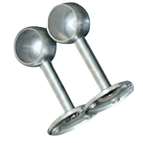 2Pcs Stainless Steel Bracket Clothes Ceiling Fitting Parts Supports ...