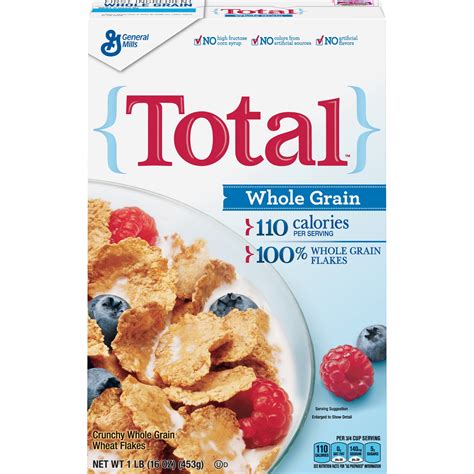 General Mills, Total, Breakfast Cereal, with Whole Grain Flakes, 16 oz ...