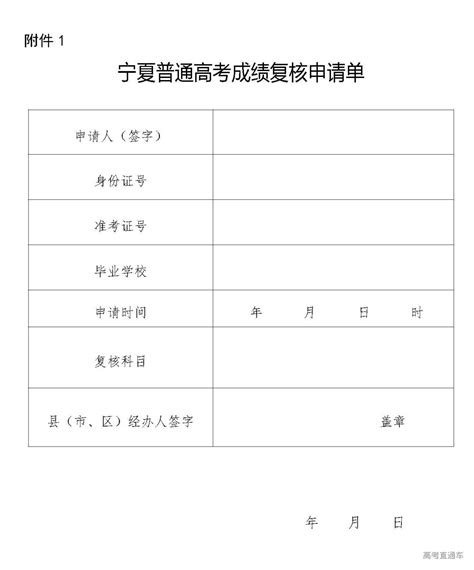 宁夏2020普通高等学校招生全国统一考试成绩复核实施办法-高考直通车