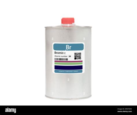 Bromine: A volatile element often used as a flame retardant and in water treatment Stock Photo ...