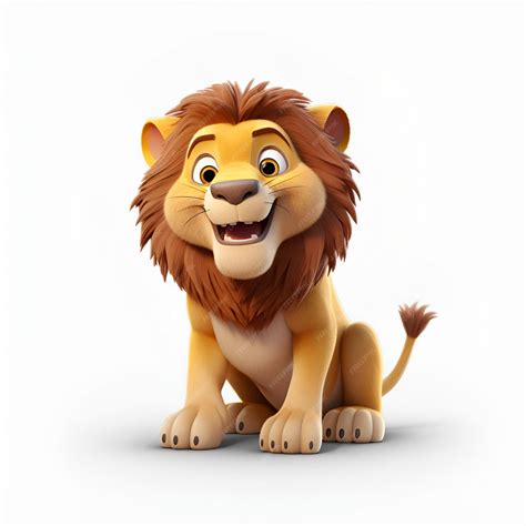 Premium Photo | 3D animation lion cartoon