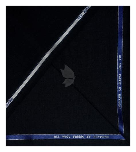 Raymond 100% Pure Wool (All Wool) with GABARDINE Weaving Plain Black ...