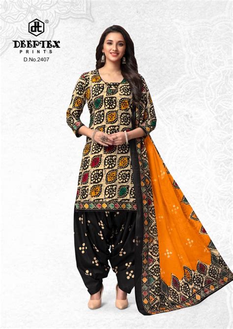 Deeptex Batik Plus Vol 24 Heavy Cotton Dress Material Collection