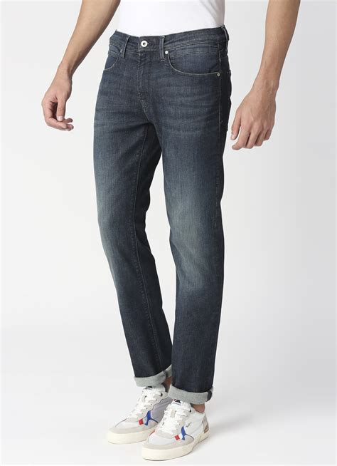 Vapour Slim Fit Mid Waist Jeans | Pepe Jeans India