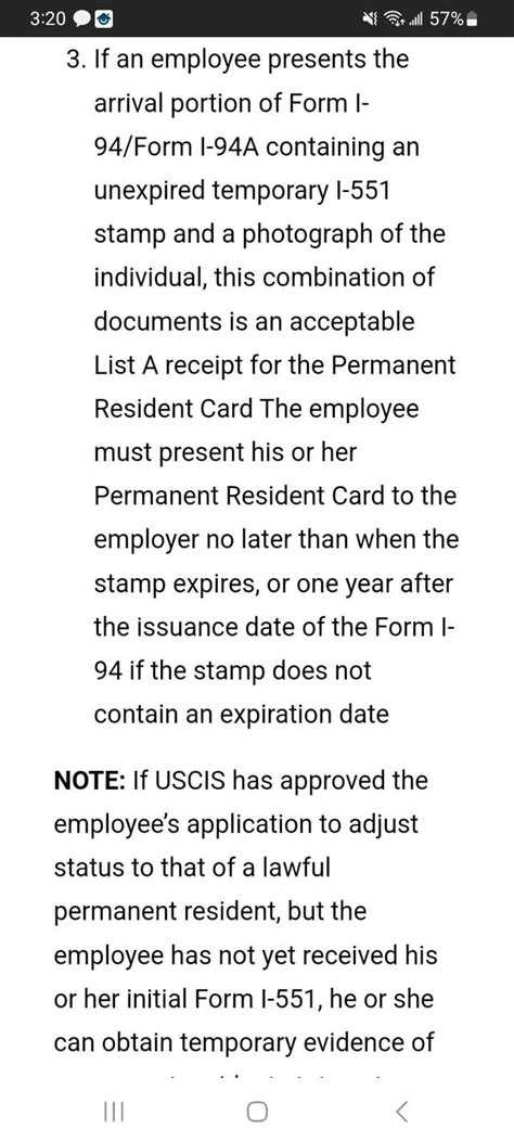 Form I-94 with a temporary I-551 stamp : r/USCIS