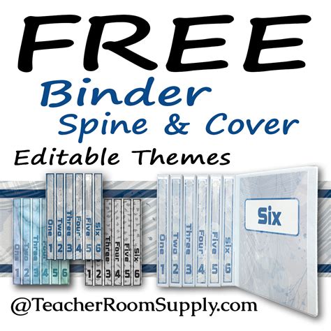 Free Printable 1 Inch Binder Spine Template | FREE Printable