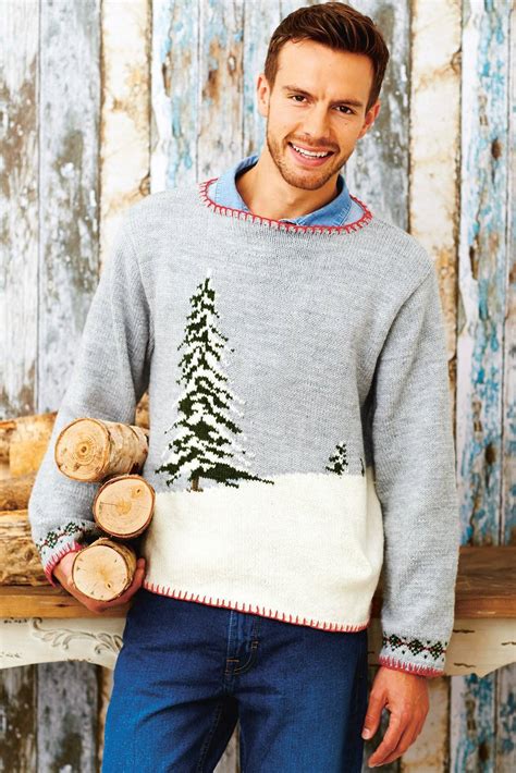 Mens Christmas Jumper Knitting Pattern | The Knitting Network