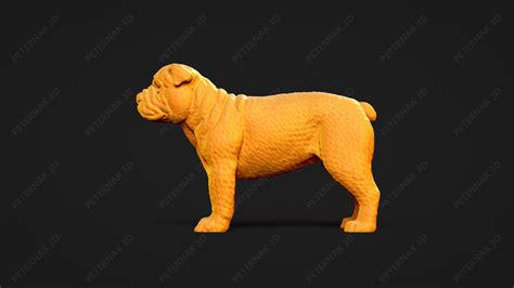STL file Bulldog Dog 3D Print Model Pose 01・Model to download and 3D ...