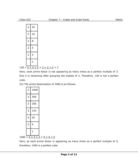 NCERT Solutions for Class 8 Maths Chapter 7 Cubes and Cube Roots - Free PDF